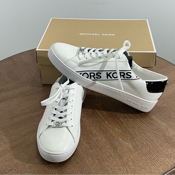 Michael Kors White and Black Sneakers - Picture 2 of 5